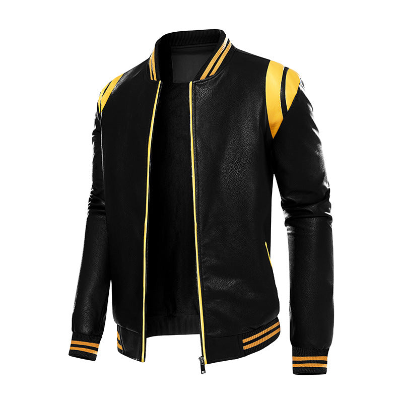 Herren sportliche Bomberjacke mit strukturiertem Design und seitlichen Eingrifftaschen Aliams