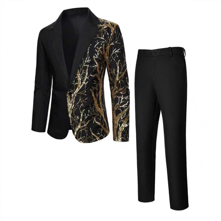 Herren Glamouröser Pailletten-Anzug mit kunstvollen Verzierungen Aliams