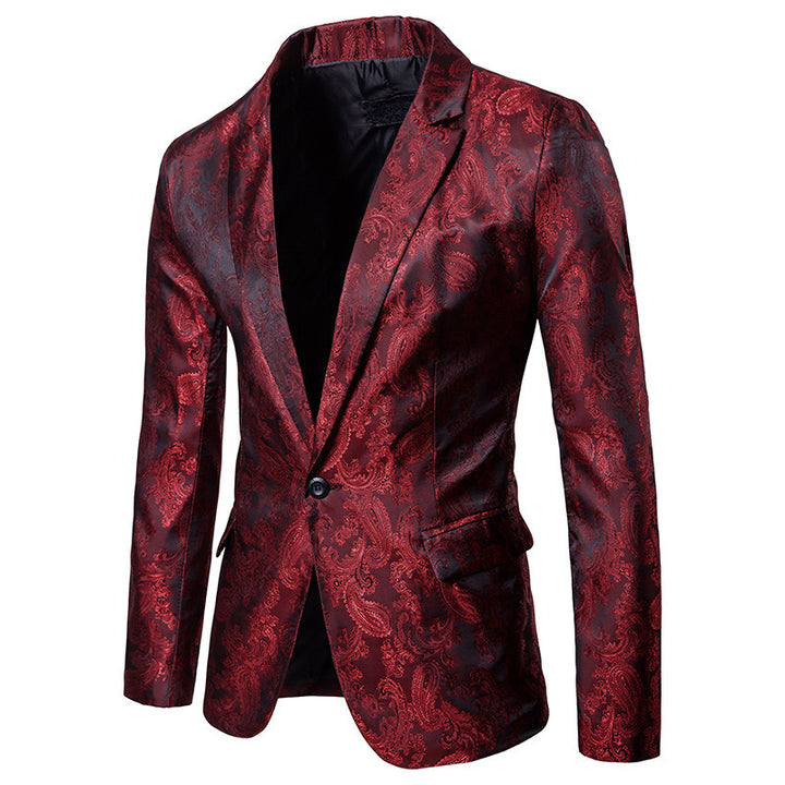 Herren elegantes Anzug-Set mit feinem Paisleymuster Aliams
