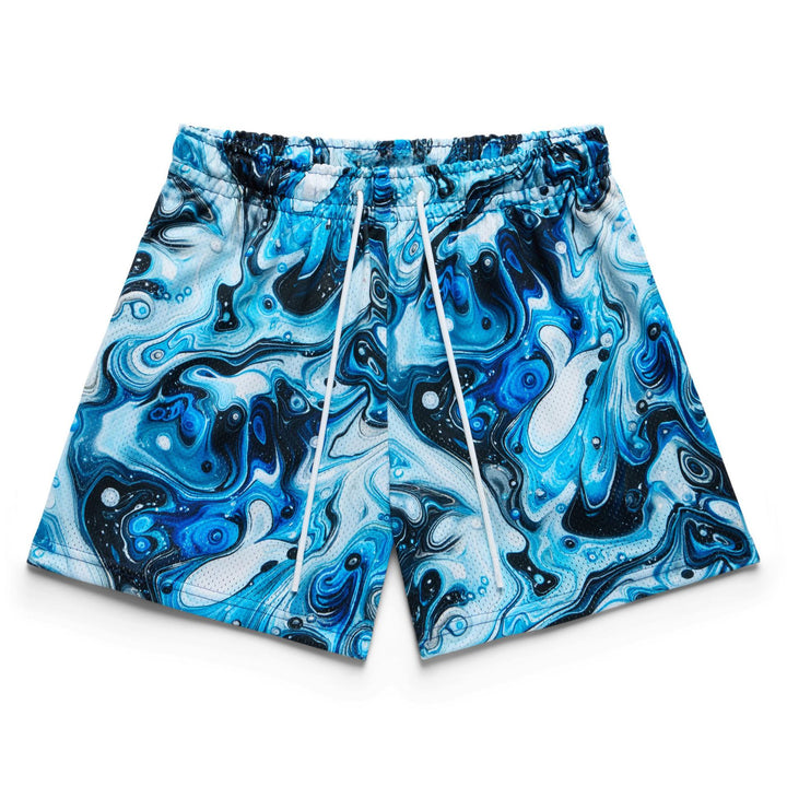 Herren Badeshorts mit abstraktem Wirbelmuster Aliams