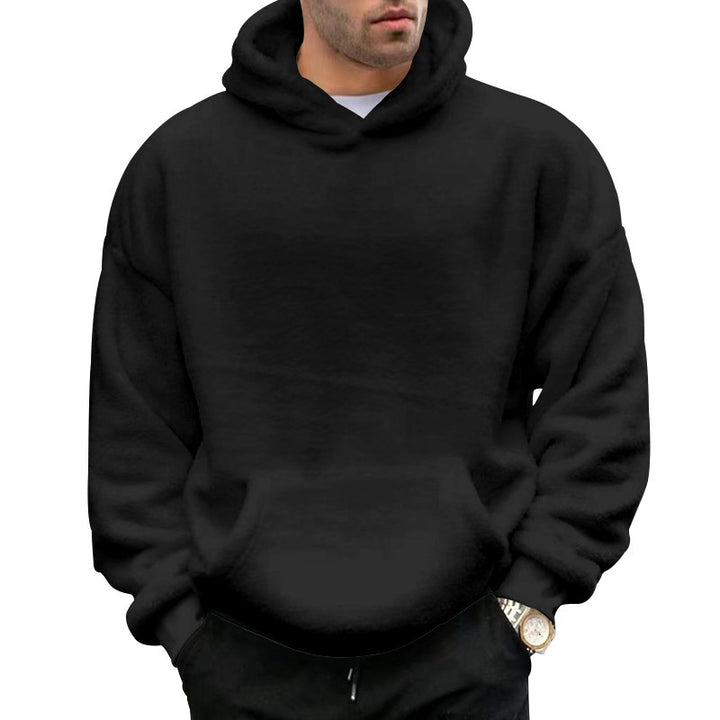 Herren bequemer Oversized Kapuzenpullover Aliams