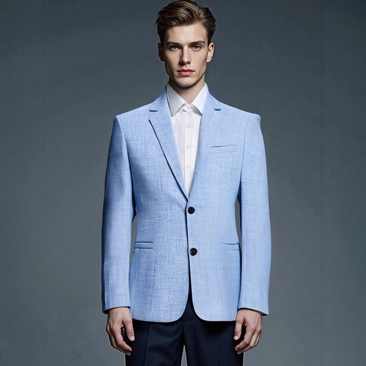 Herren eleganter strukturierten Anzugjacke Aliams