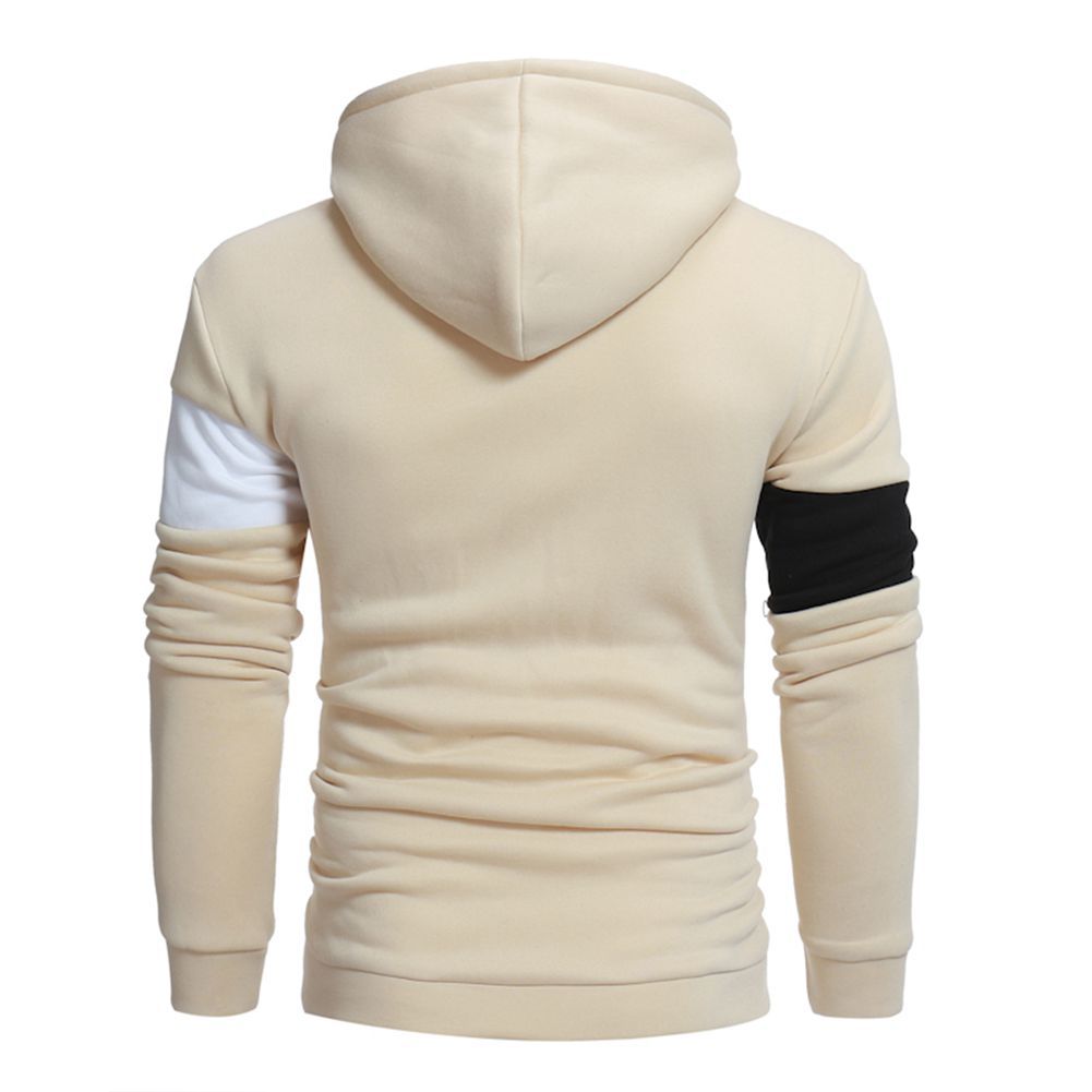 Herren sportlicher Kapuzenpullover mit Farbblockdesign Aliams