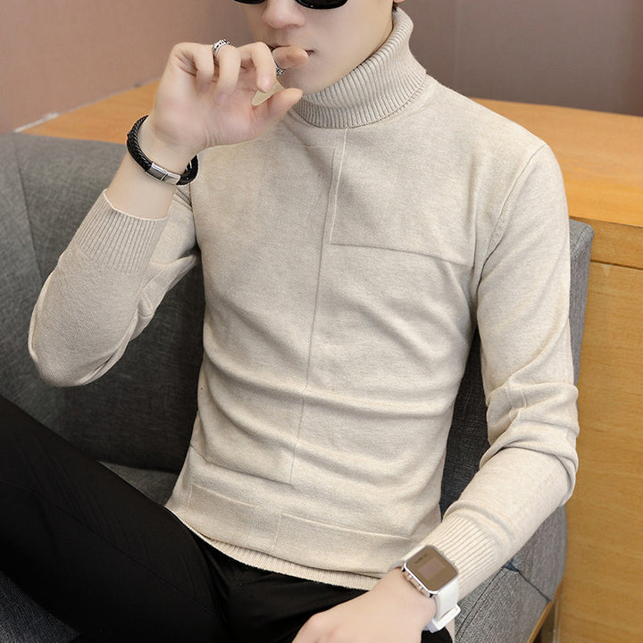 Herren Rollkragenpullover mit Strukturdesign Aliams