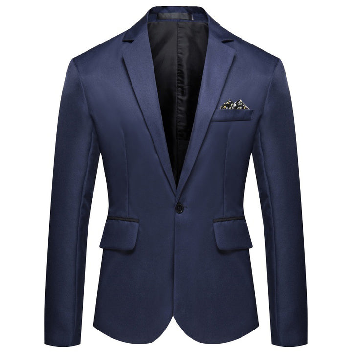 Herren Eleganter Blazer mit seidig-matter Oberfläche und Knopfdetails Aliams