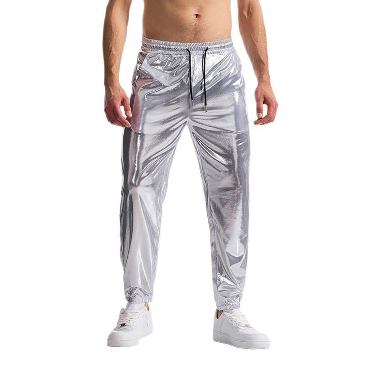 Herren glänzende Sporthose im modernen Schnitt mit elastischem Bund Aliams