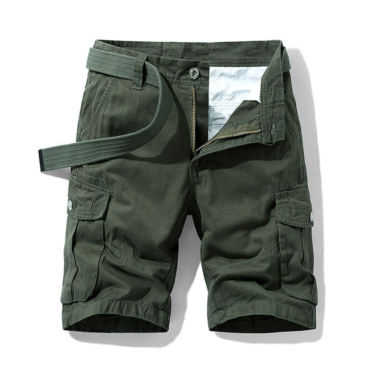 Herren Cargo-Shorts mit multifunktionalen Taschen und verstellbarem Bund Aliams