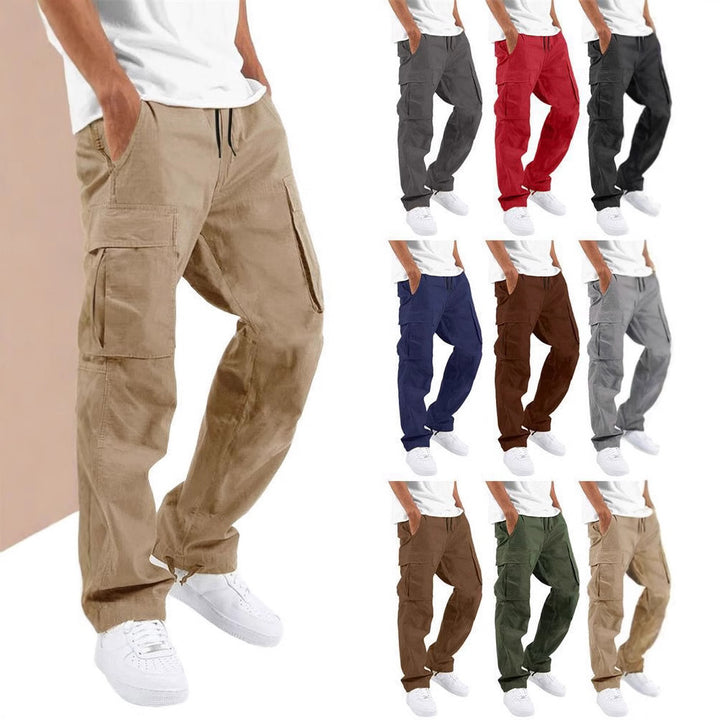 Herren robuste Multi-Taschen Cargohose Aliams
