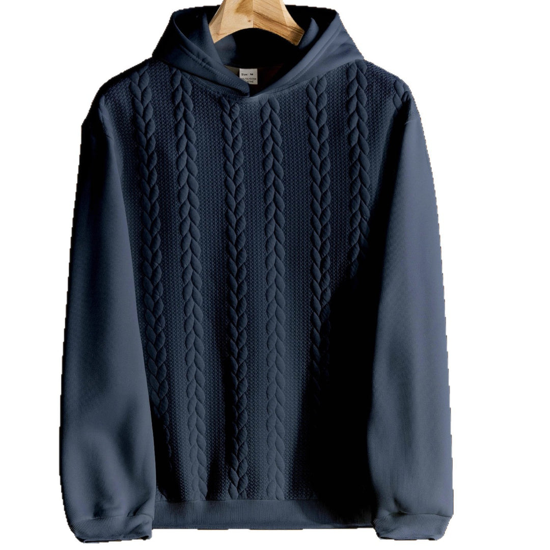 Herren eleganter Kapuzenpullover mit strukturiertem Design Aliams