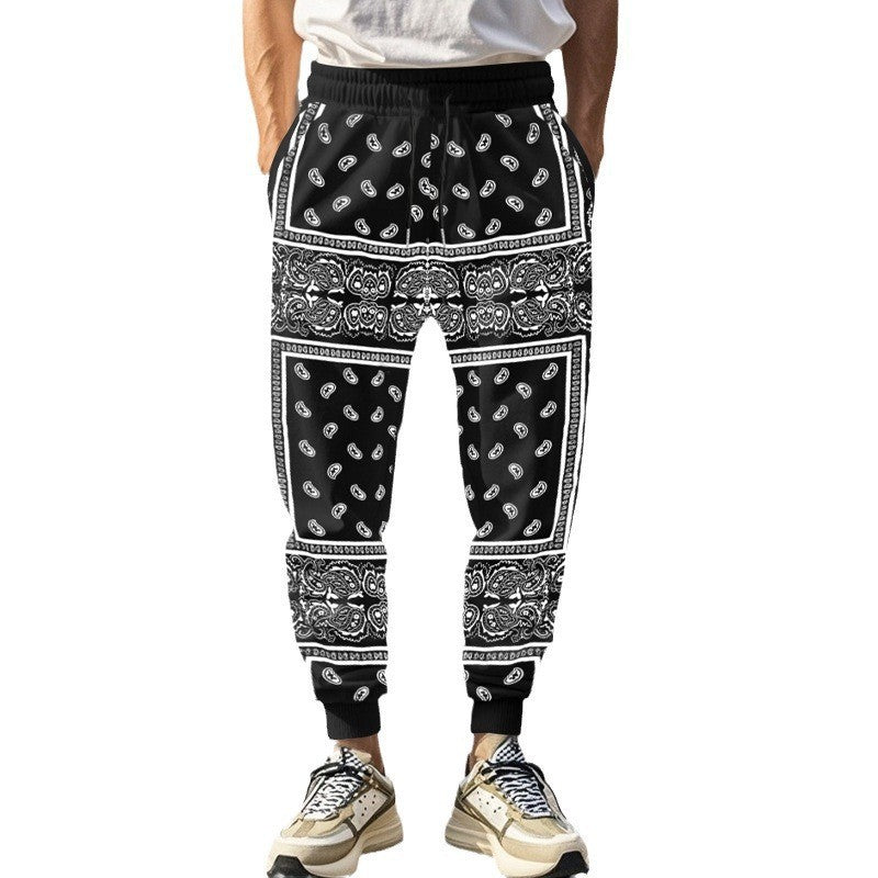 Herren unkomplizierte Jogginghose im Bandana-Stil Aliams