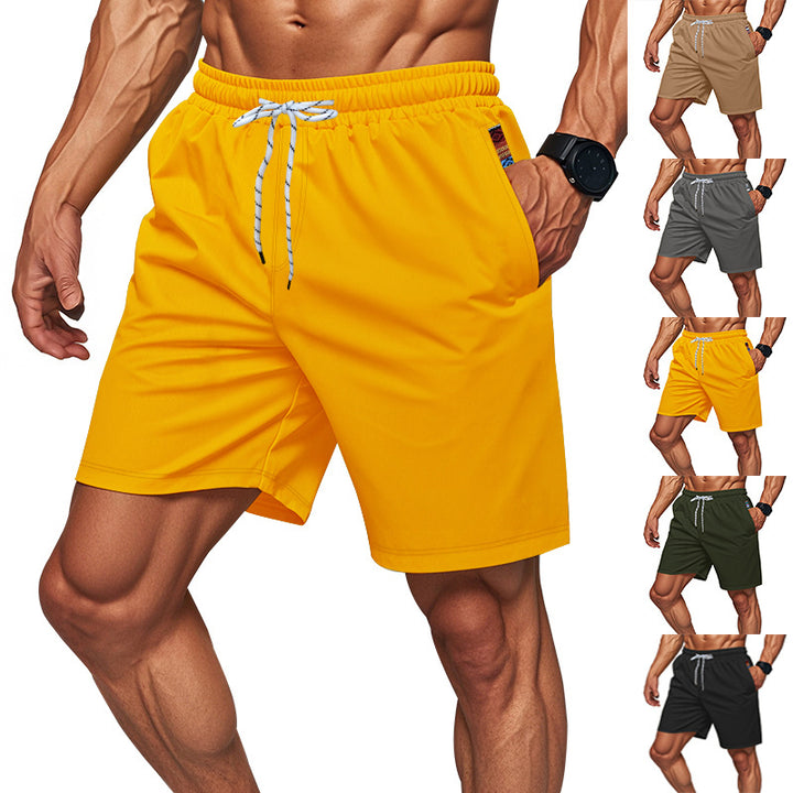 Herren sportliche Schwimmshorts mit elastischem Bund und Taschen Aliams