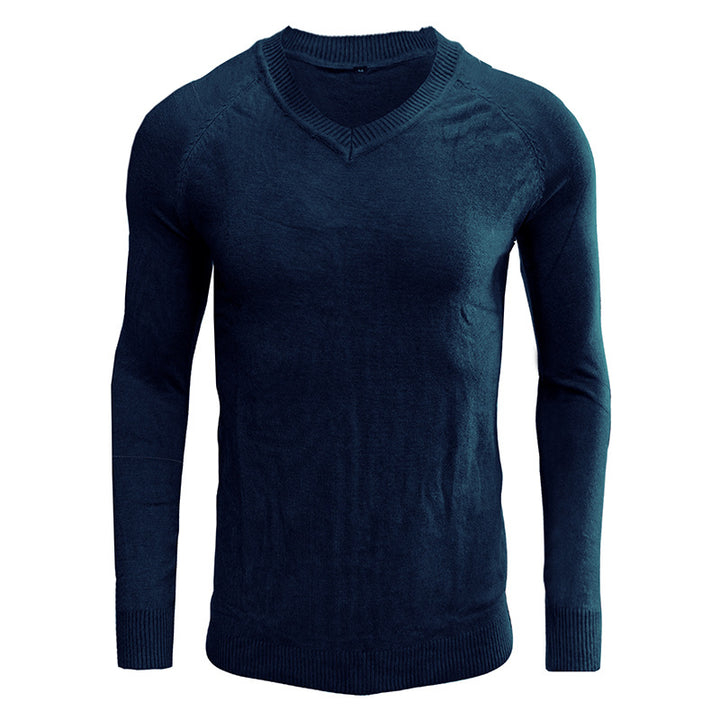 Herren eleganter V-Ausschnitt Pullover aus weichem Strick Aliams