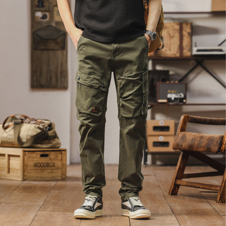Herren robuste Cargo-Hose mit multifunktionalen Taschen Aliams