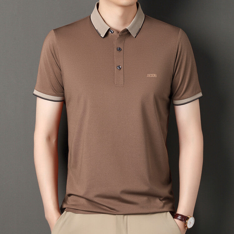 Herren sportliches Polo-Shirt mit modischem Kragen Aliams