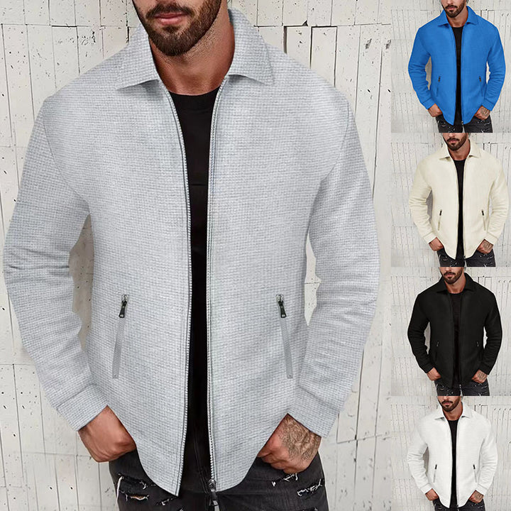 Herren elegante Freizeitjacke mit strukturiertem Design Aliams