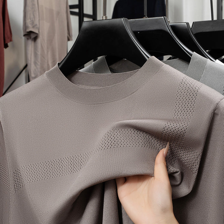 Herren sportliches T-Shirt mit atmungsaktiven Netzpaneelen Aliams