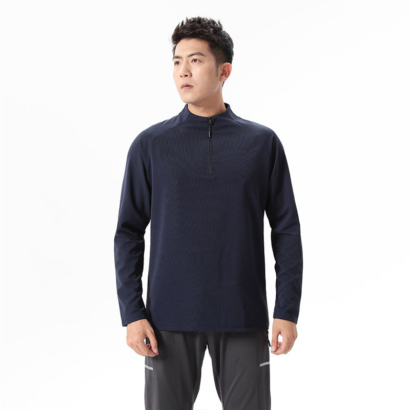Herren Funktions-Langarmshirt mit Halbreißverschluss Aliams
