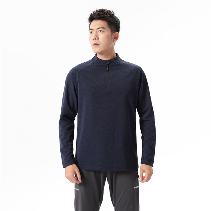 Herren Funktions-Langarmshirt mit Halbreißverschluss Aliams