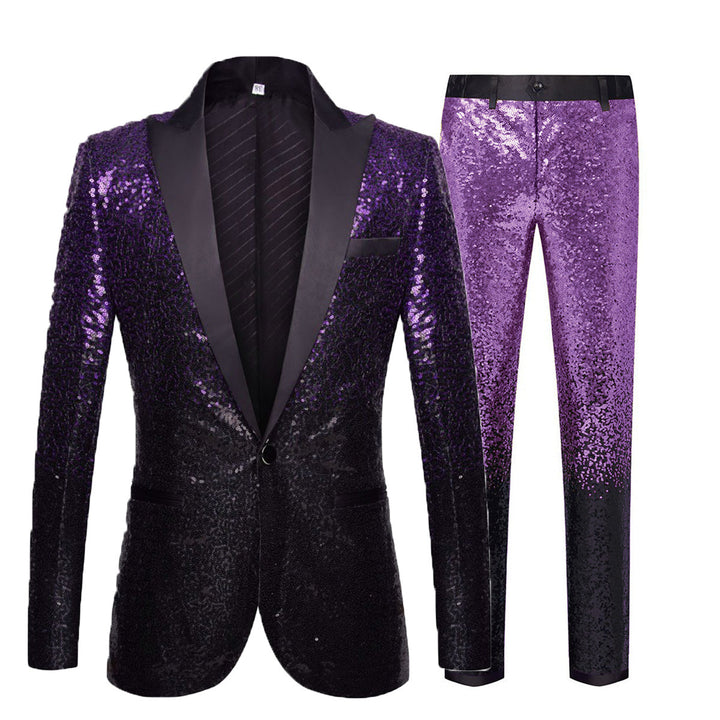 Herren festlicher Pailletten-Anzug mit modernem Design Aliams