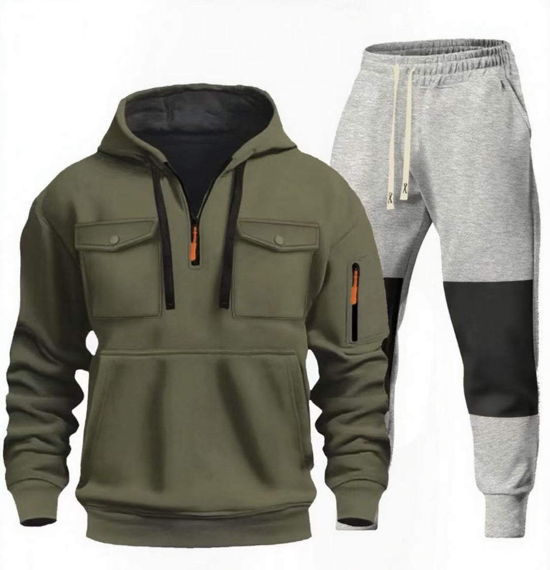 Herren funktionaler Sweatshirt- und Jogginghosen-Set Aliams