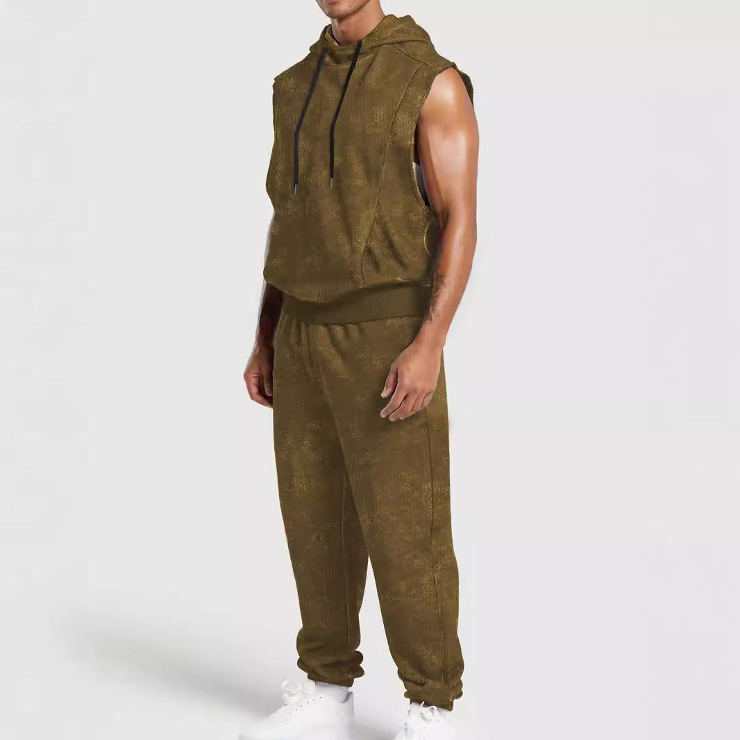 Herren sportliches Kapuzenshirt und Jogginghose Set Aliams