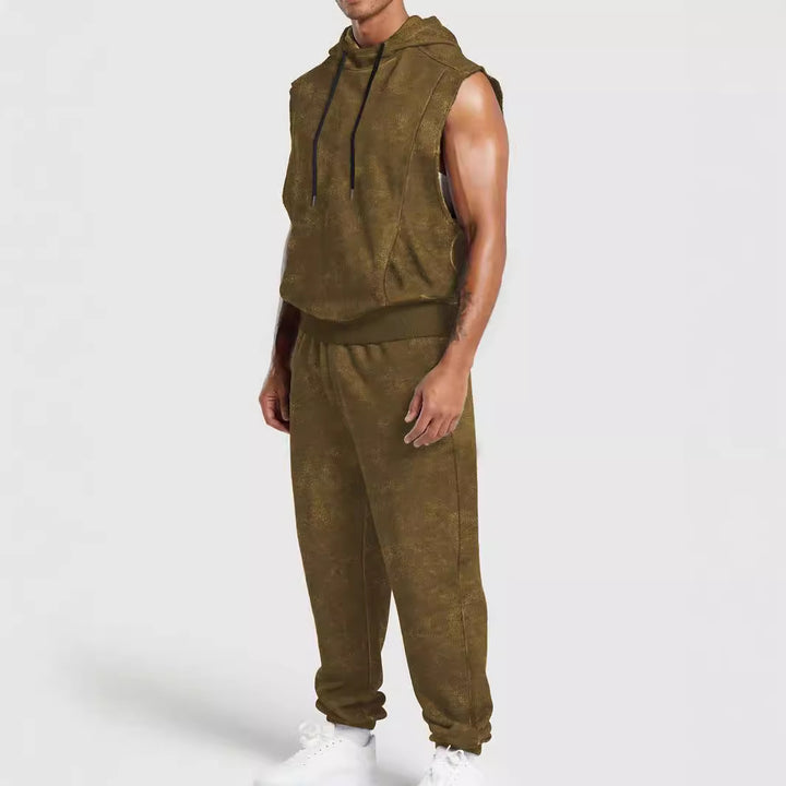 Herren sportliches Kapuzenshirt und Jogginghose Set Aliams