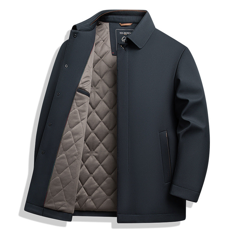 Herren wasserdichte Übergangsjacke mit innenliegenden Taschen Aliams