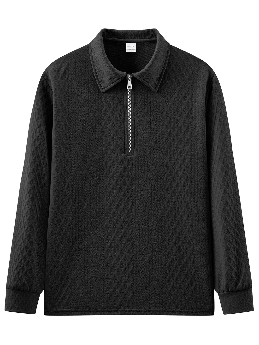 Herren Sweatshirt mit modischem Stehkragen und strukturiertem Design Aliams