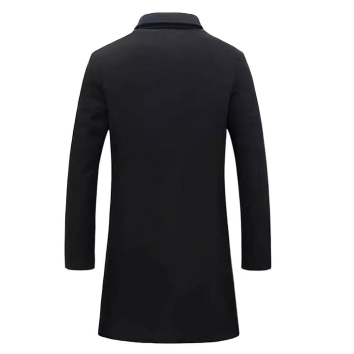 Herren Eleganter Wollmantel mit strukturiertem Design Aliams