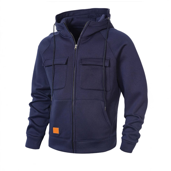 Herren Kapuzenjacke mit praktischen Taschen und modischem Design Aliams