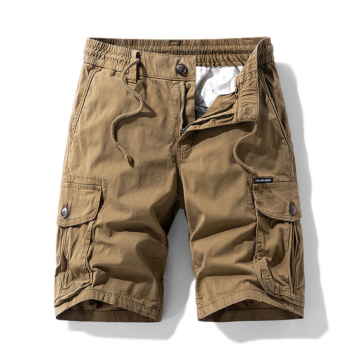 Herren Cargo-Shorts im lässigen Outdoor-Stil mit vielseitigen Taschen und elastischem Bund Aliams