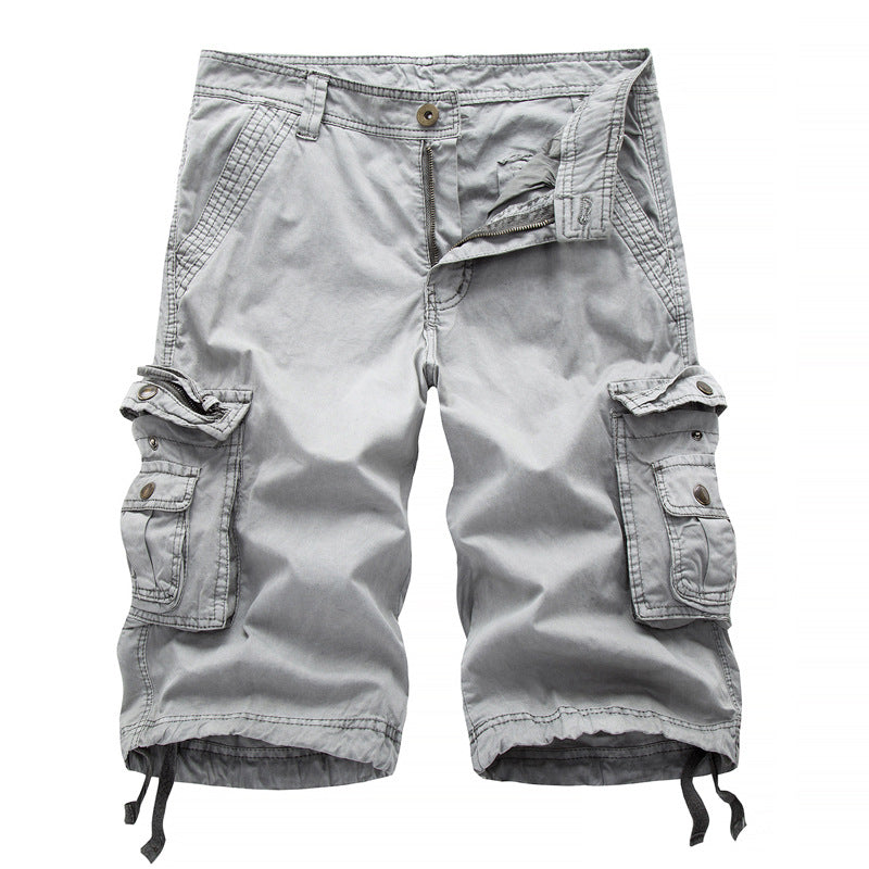 Herren Cargoshorts mit multifunktionalen Taschen und elastischem Bund Aliams