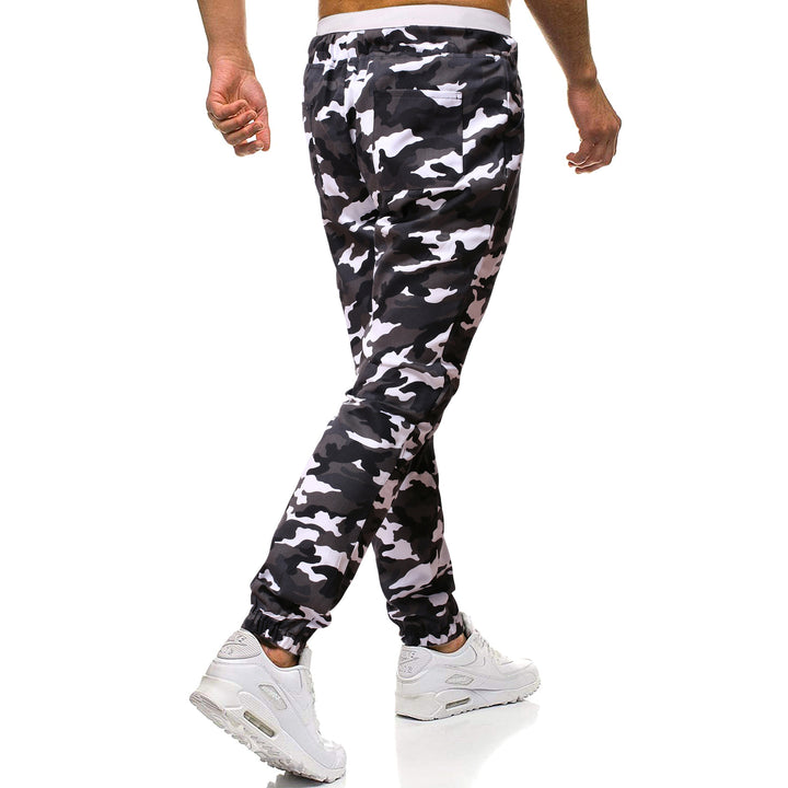 Herren Cargohose mit stylischem Camouflage-Design und elastischem Bund Aliams