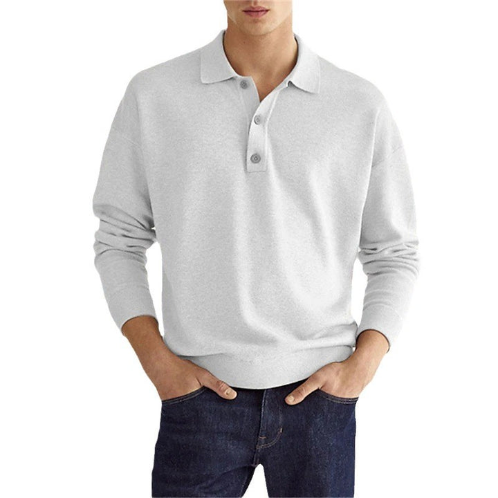 Herren Pullover mit modernem Polokragen und bequemer Passform Aliams