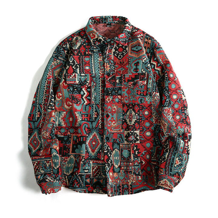 Herren Hemd mit geometrischem Muster Aliams