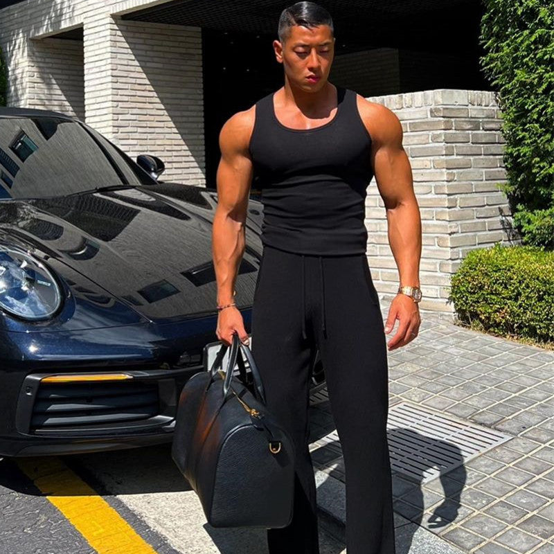 Herren Sportliches Muskel-Top Aliams