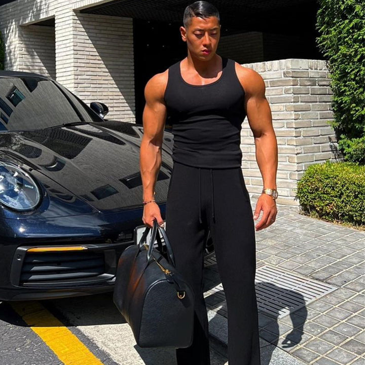 Herren Sportliches Muskel-Top Aliams