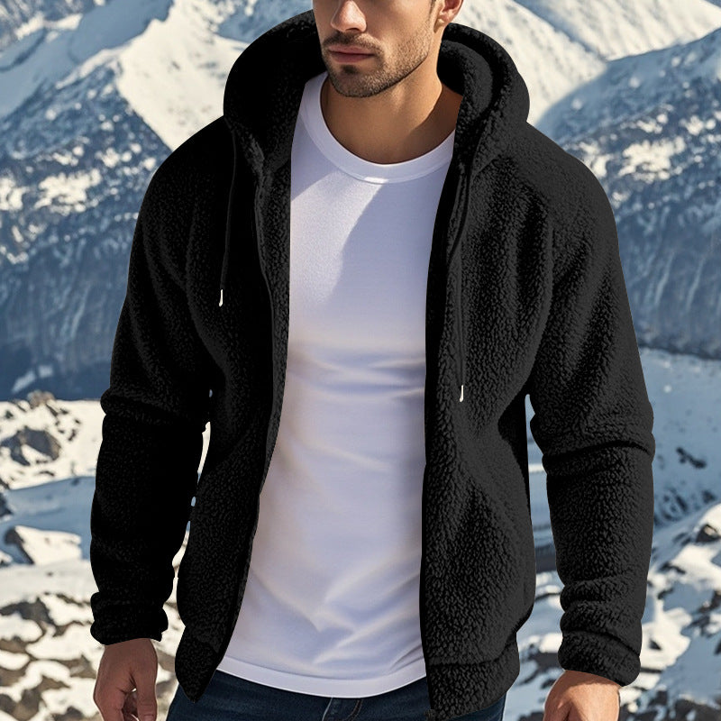 Herren Fleece-Outdoorjacke mit praktischem Reißverschluss Aliams