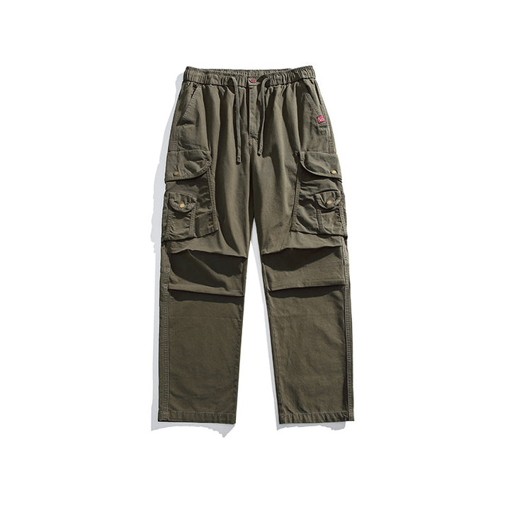 Herren Cargo-Hose mit elastischem Bund und multifunktionalen Taschen Aliams