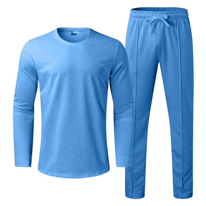 Herren Funktionales Langarmshirt und bequeme Jogginghose Set Aliams
