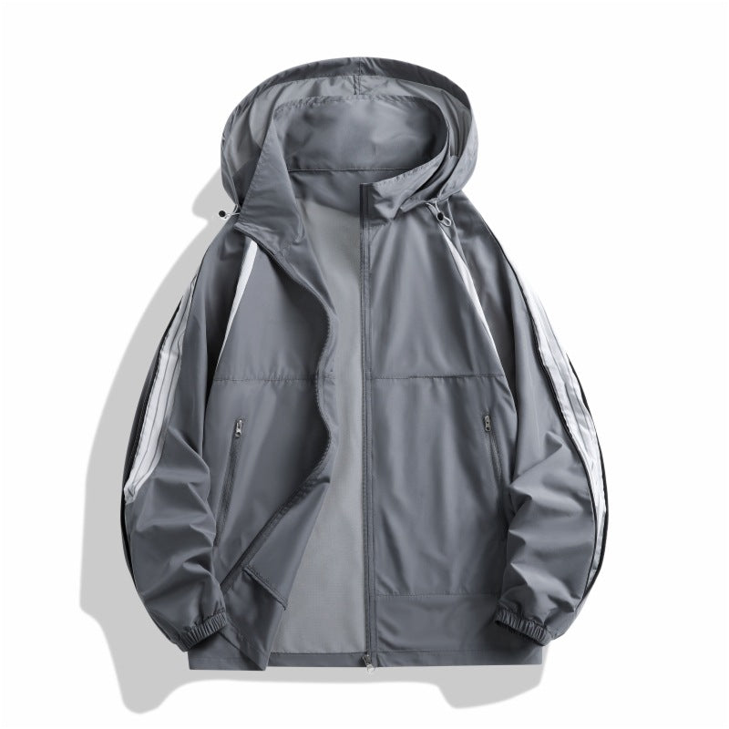 Herren Sportliche Übergangsjacke mit funktionalen Reißverschlusstaschen Aliams