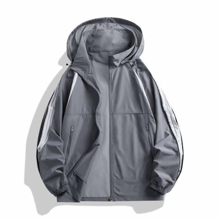 Herren Sportliche Übergangsjacke mit funktionalen Reißverschlusstaschen Aliams