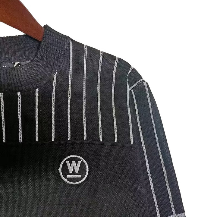 Herren gestreifter Rollkragenpullover aus kuscheligem Textil Aliams