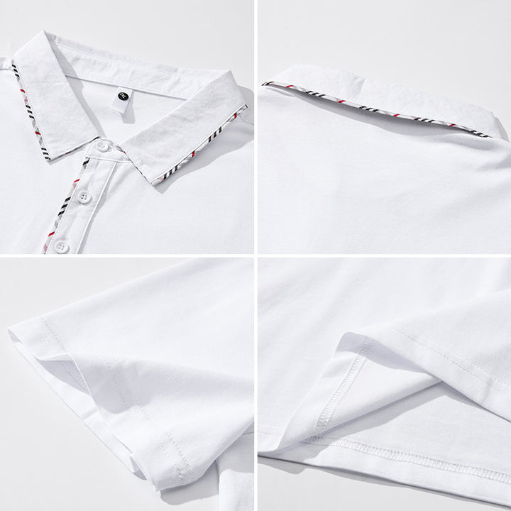 Herren Poloshirt mit modischem Kragen-Design Aliams