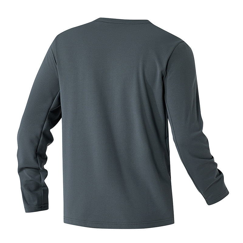 Herren Funktionales Langarmshirt mit praktischer Brusttasche Aliams