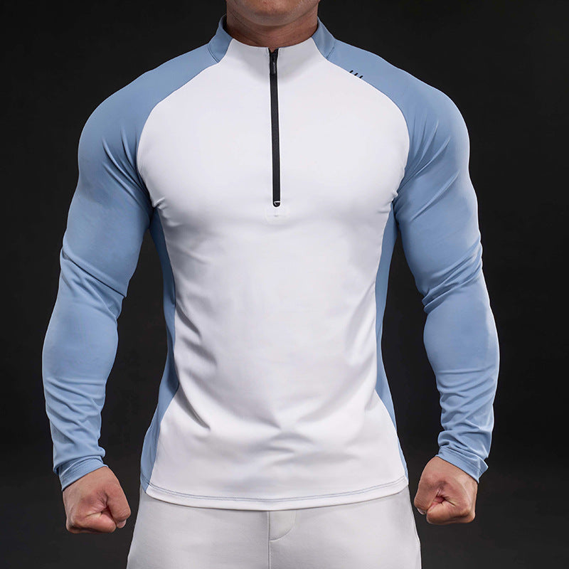 Herren Sportliches Langarmoberteil mit Reißverschluss Aliams