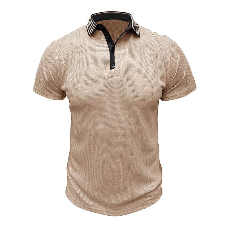 Herren Poloshirt mit strukturiertem Design und atmungsaktiven Eigenschaften Aliams