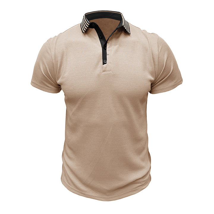 Herren Poloshirt mit strukturiertem Design und atmungsaktiven Eigenschaften Aliams