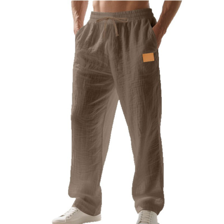 Herren Bequeme und luftige Sommerhose aus leichtem Leinenmaterial Aliams