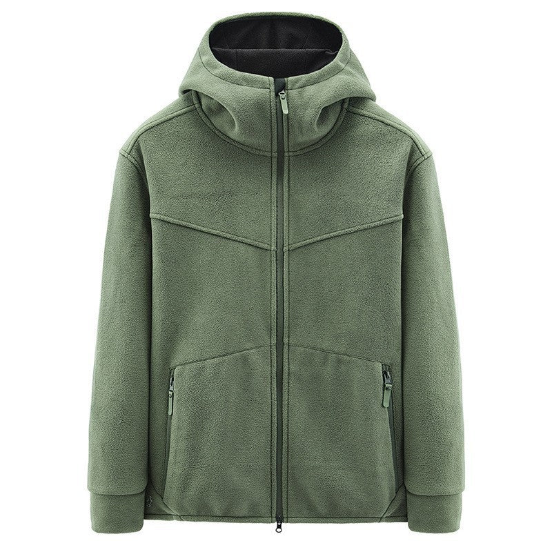 Herren Fleecejacke mit kuscheligem Innenfutter und praktischen Taschen Aliams